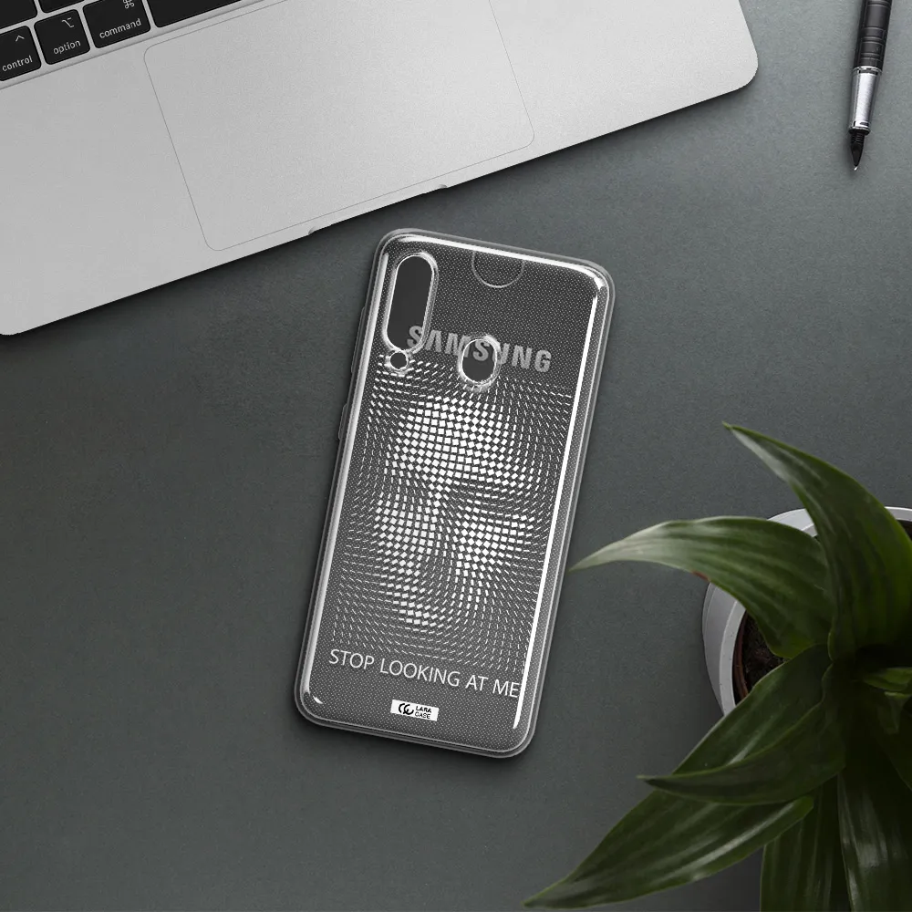 Stop Looking At Me Samsung A60 Clear TPU Case