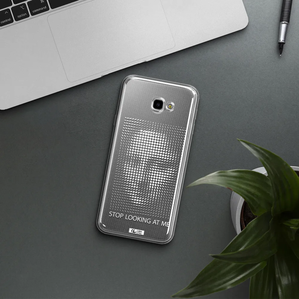 Stop Looking At Me Samsung J4 Plus Clear TPU Case