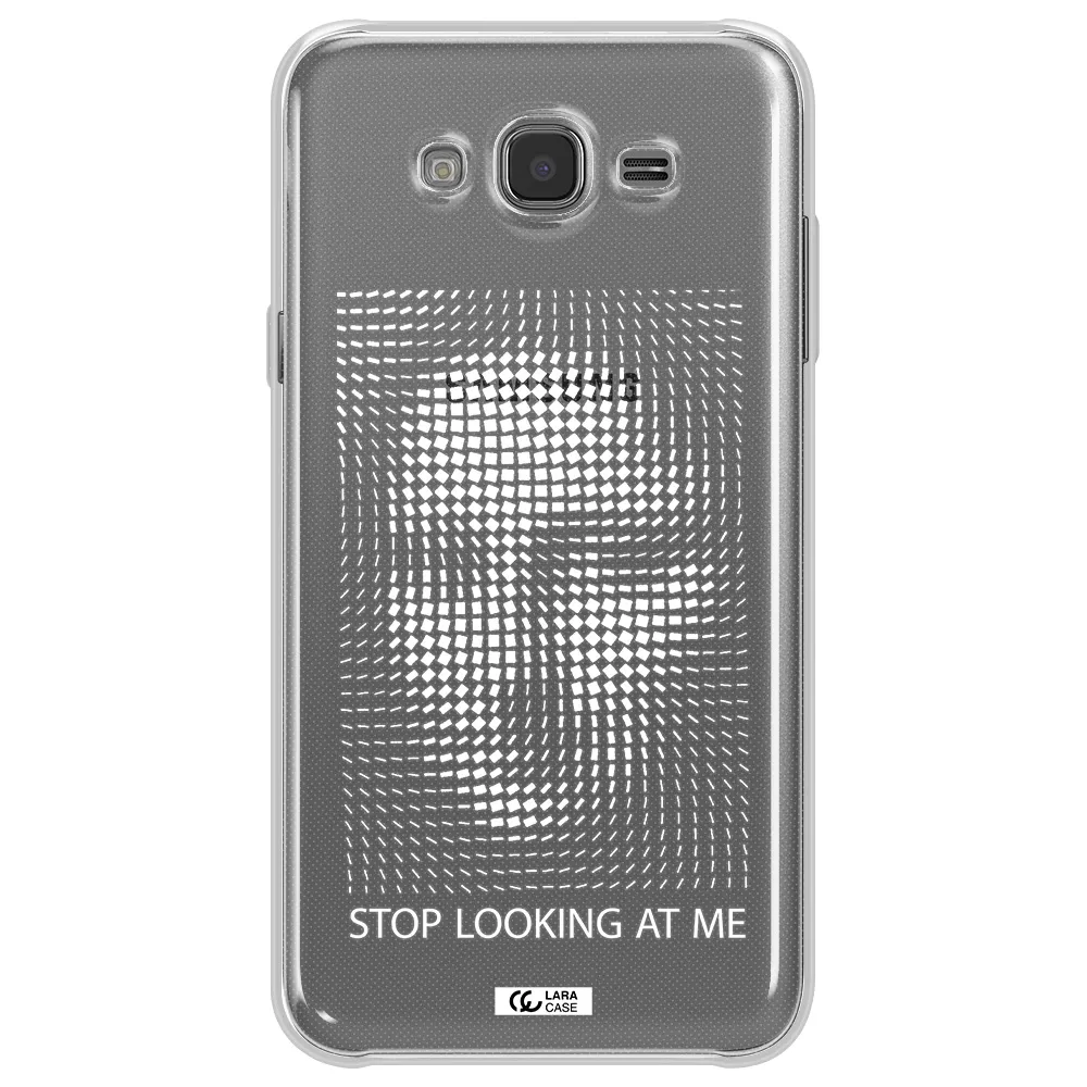 Stop Looking At Me Samsung J7 2015 Clear TPU Case