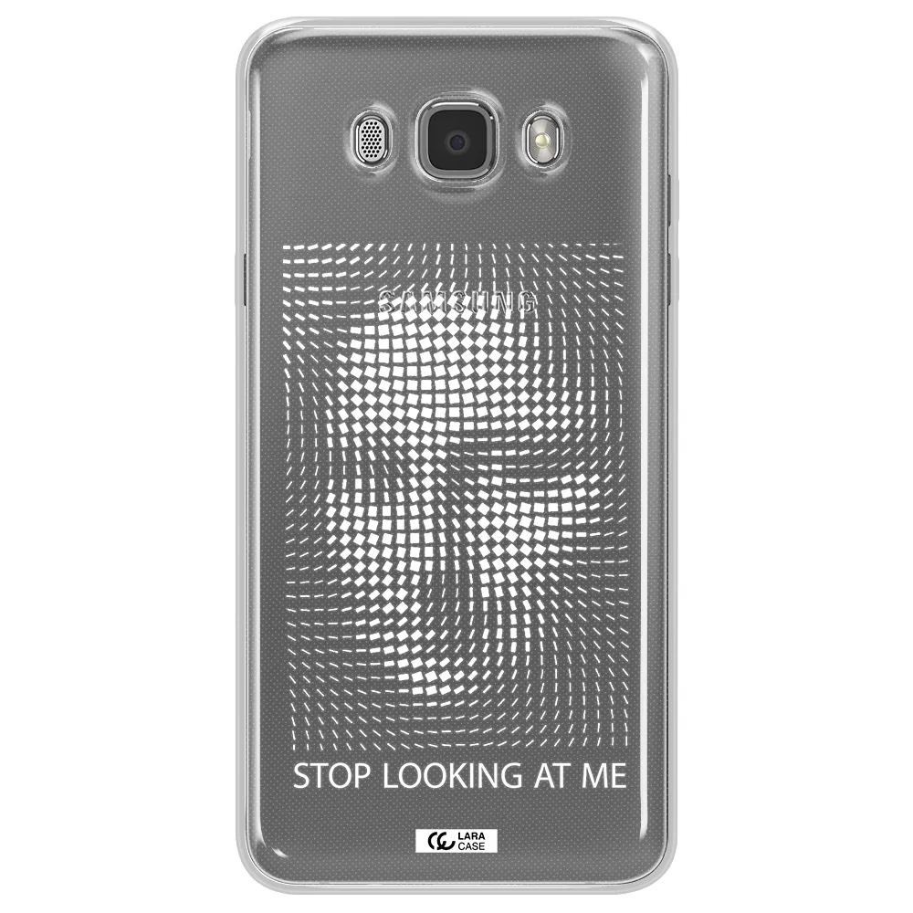 Stop Looking At Me Samsung J7 2016 Clear TPU Case