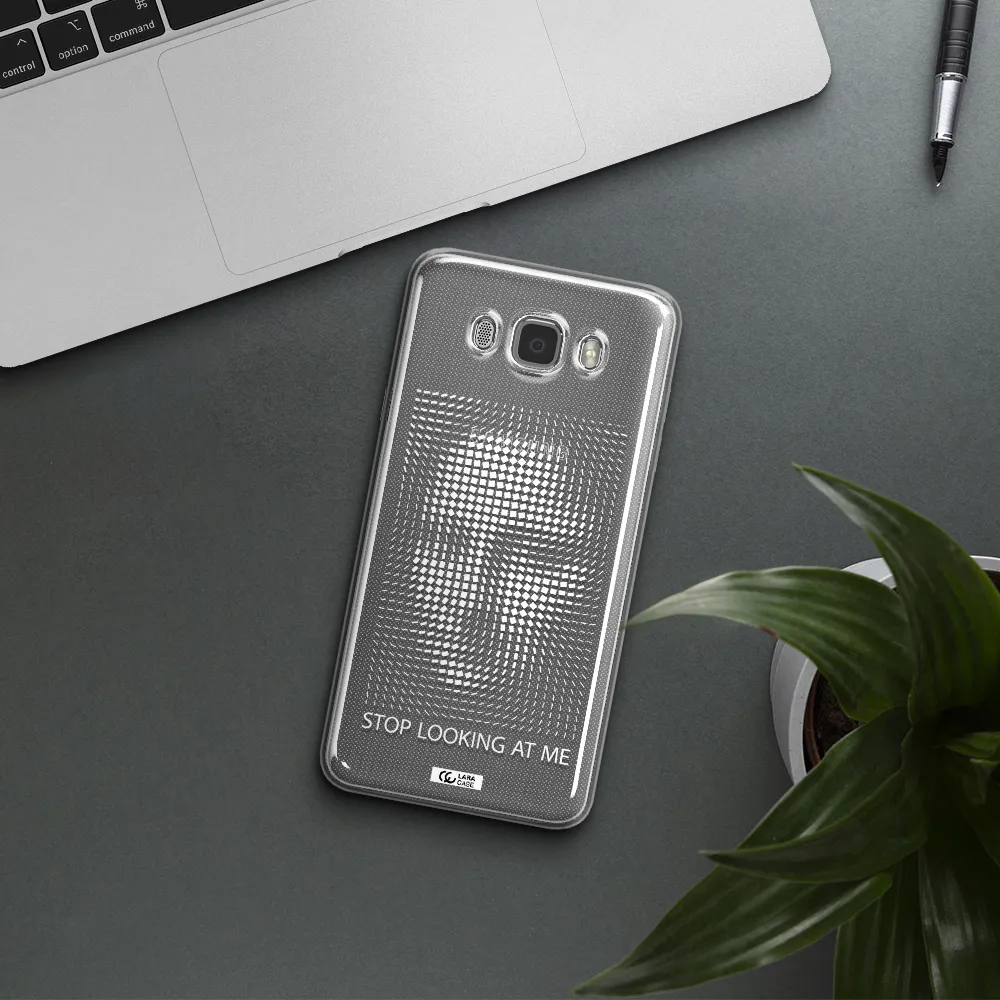 Stop Looking At Me Samsung J7 2016 Clear TPU Case