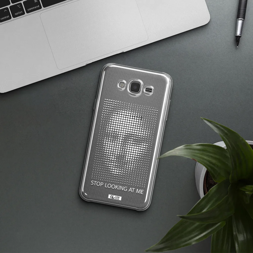 Stop Looking At Me Samsung J7 Core Clear TPU Case