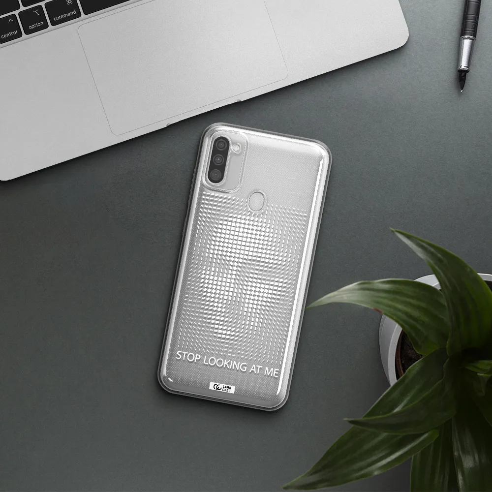 Stop Looking At Me Samsung M11 Clear TPU Case