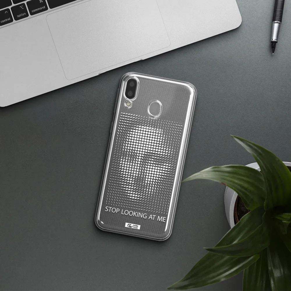 Stop Looking At Me Samsung M20 Clear TPU Case