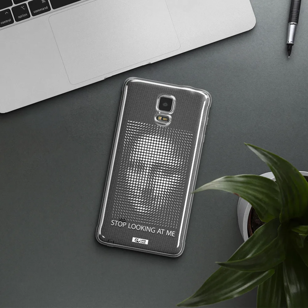 Stop Looking At Me Samsung Note 4 Clear TPU Case