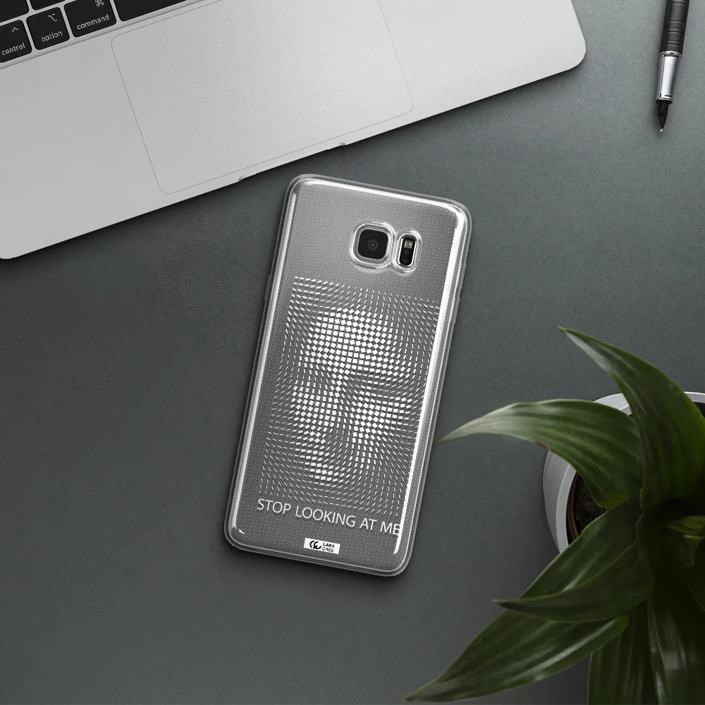 Stop Looking At Me Samsung Note 5 Clear TPU Case