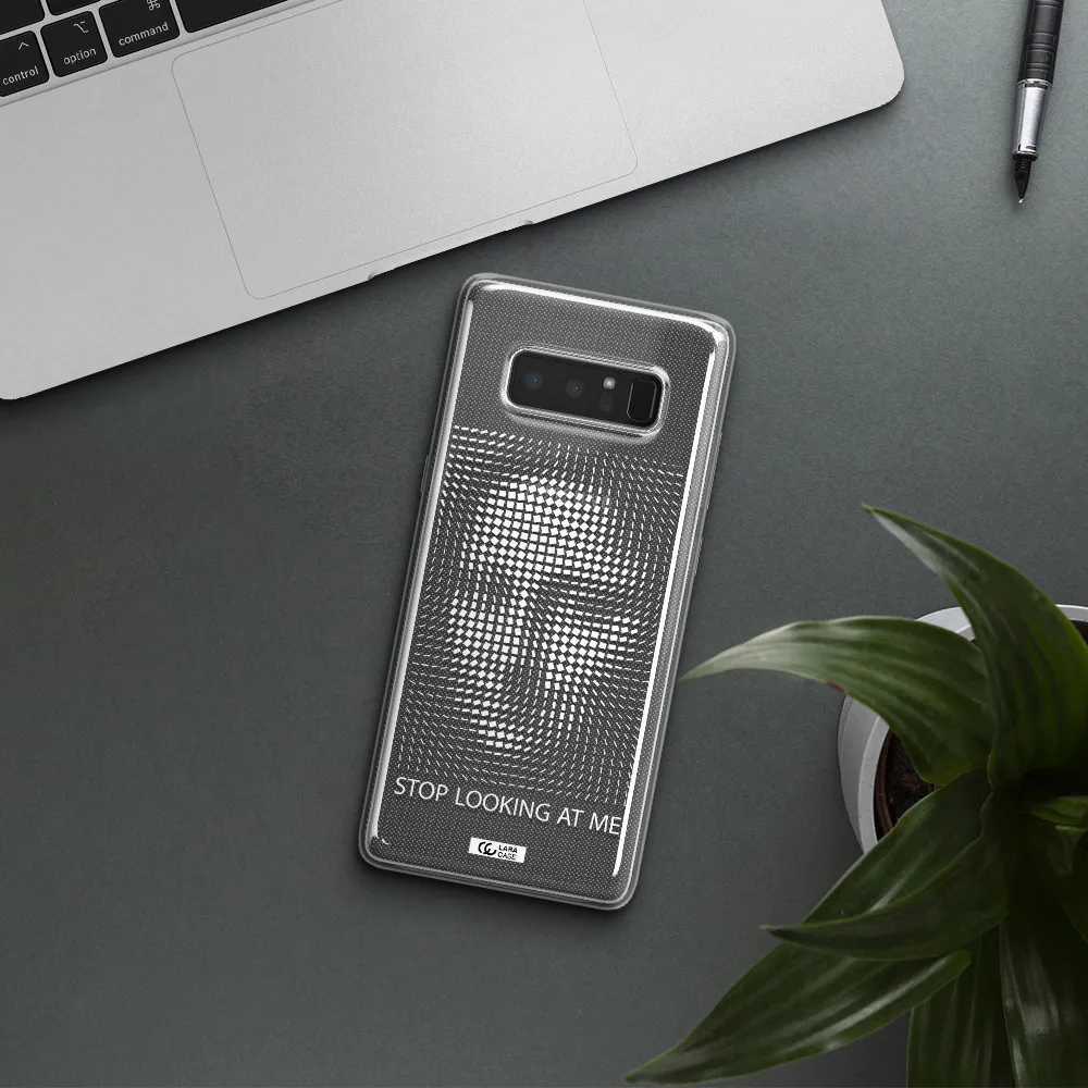 Stop Looking At Me Samsung Note 8 Clear TPU Case