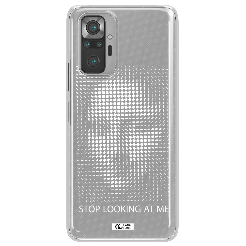 Stop Looking At Me Xiaomi Note 10 Pro Clear TPU Case