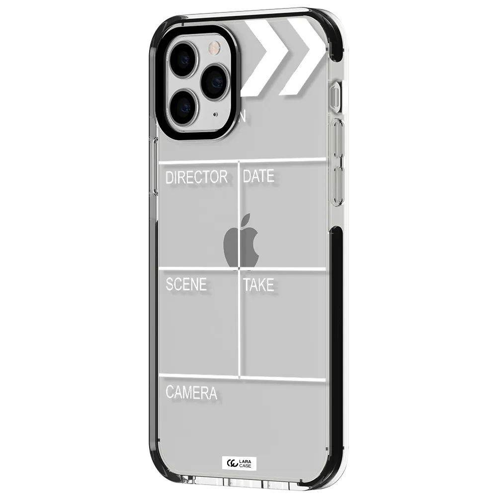 Clapperboard Apple iPhone 11 pro impact black border Case