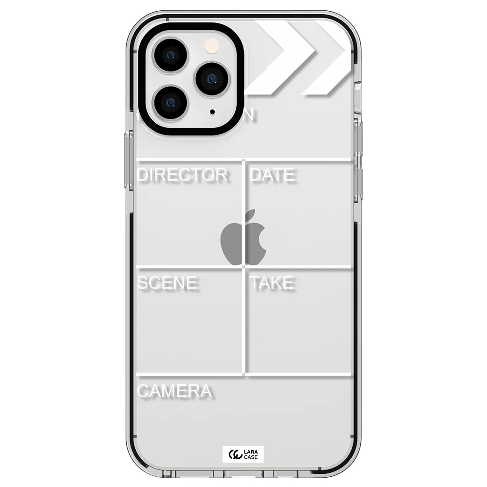 Clapperboard Apple iPhone 11 pro max impact black border Case