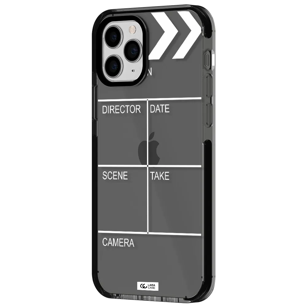 Clapperboard Apple iPhone 11 pro max impact Smoke Black Case