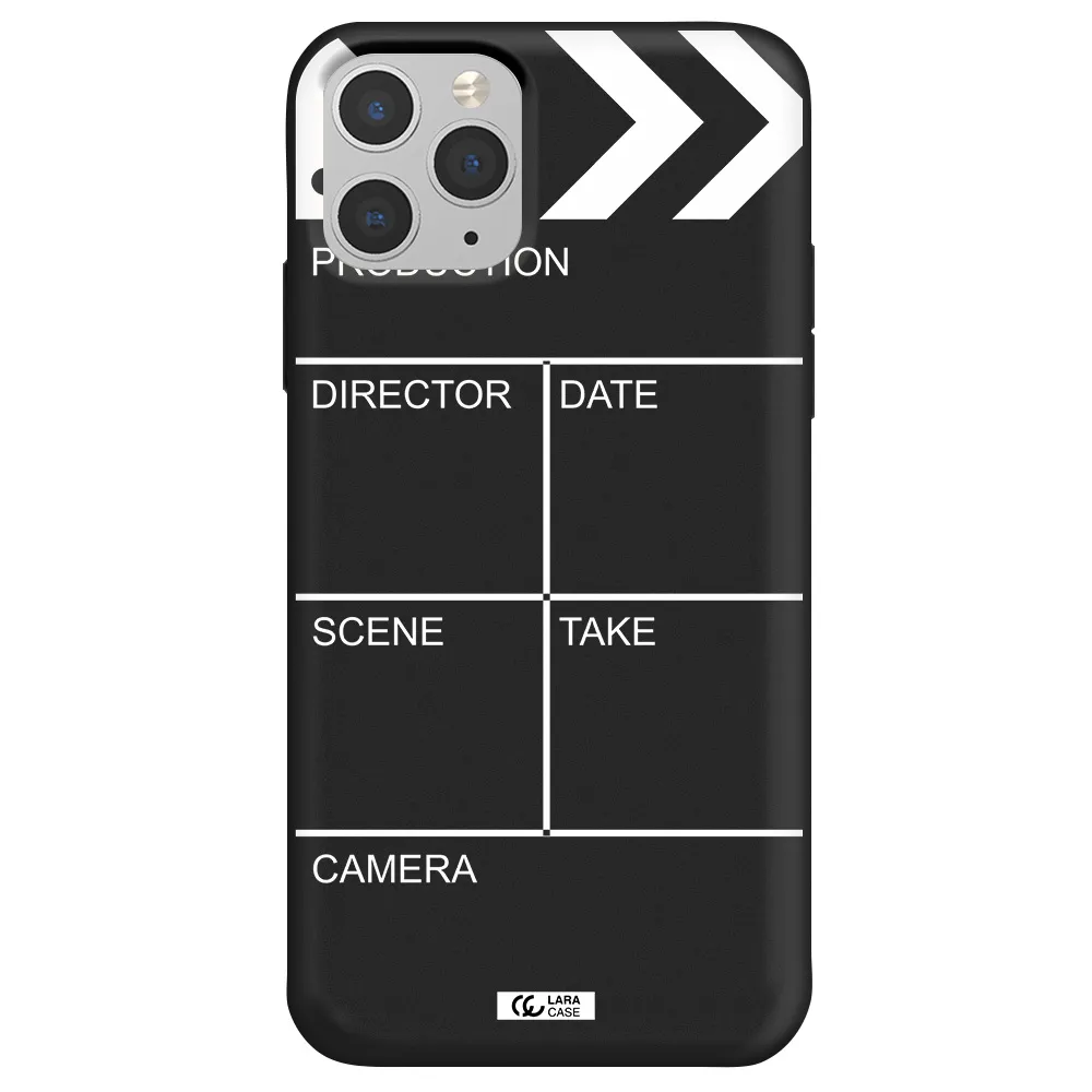 Clapperboard Apple iPhone 11 pro max Silicone black Case