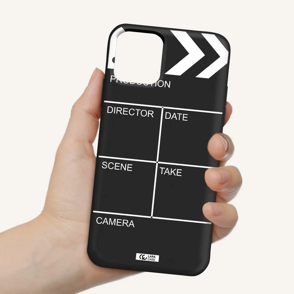Clapperboard Apple iPhone 11 pro max Silicone black Case
