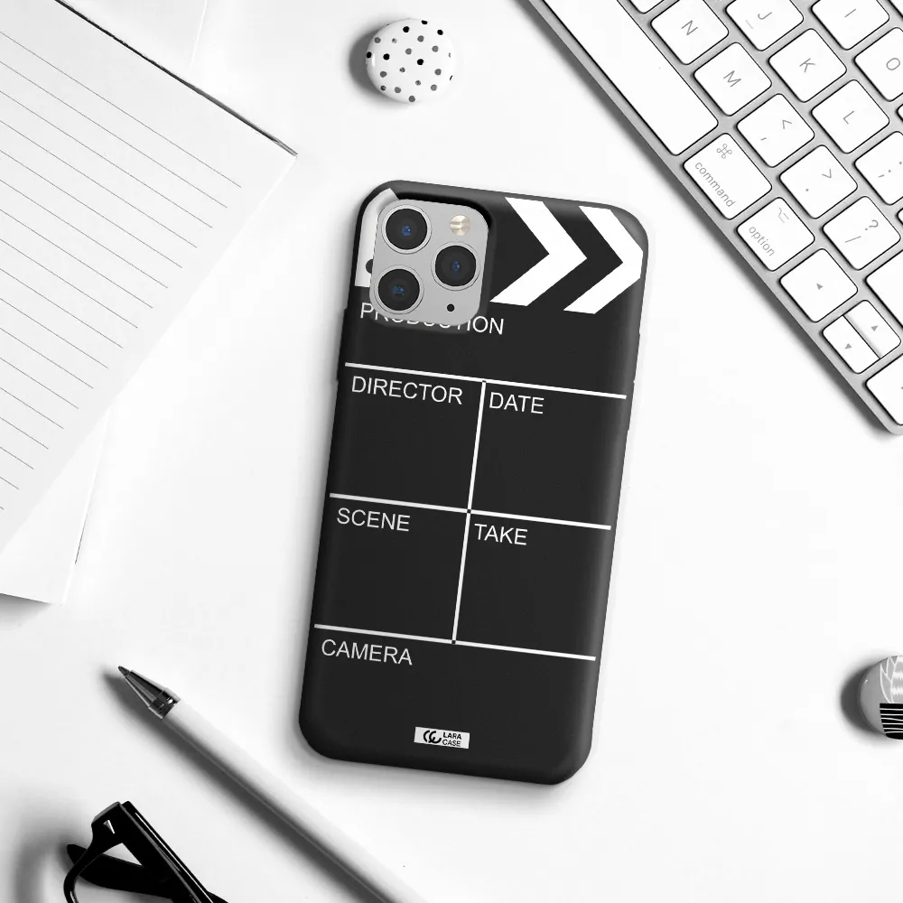 Clapperboard Apple iPhone 11 pro max Silicone black Case
