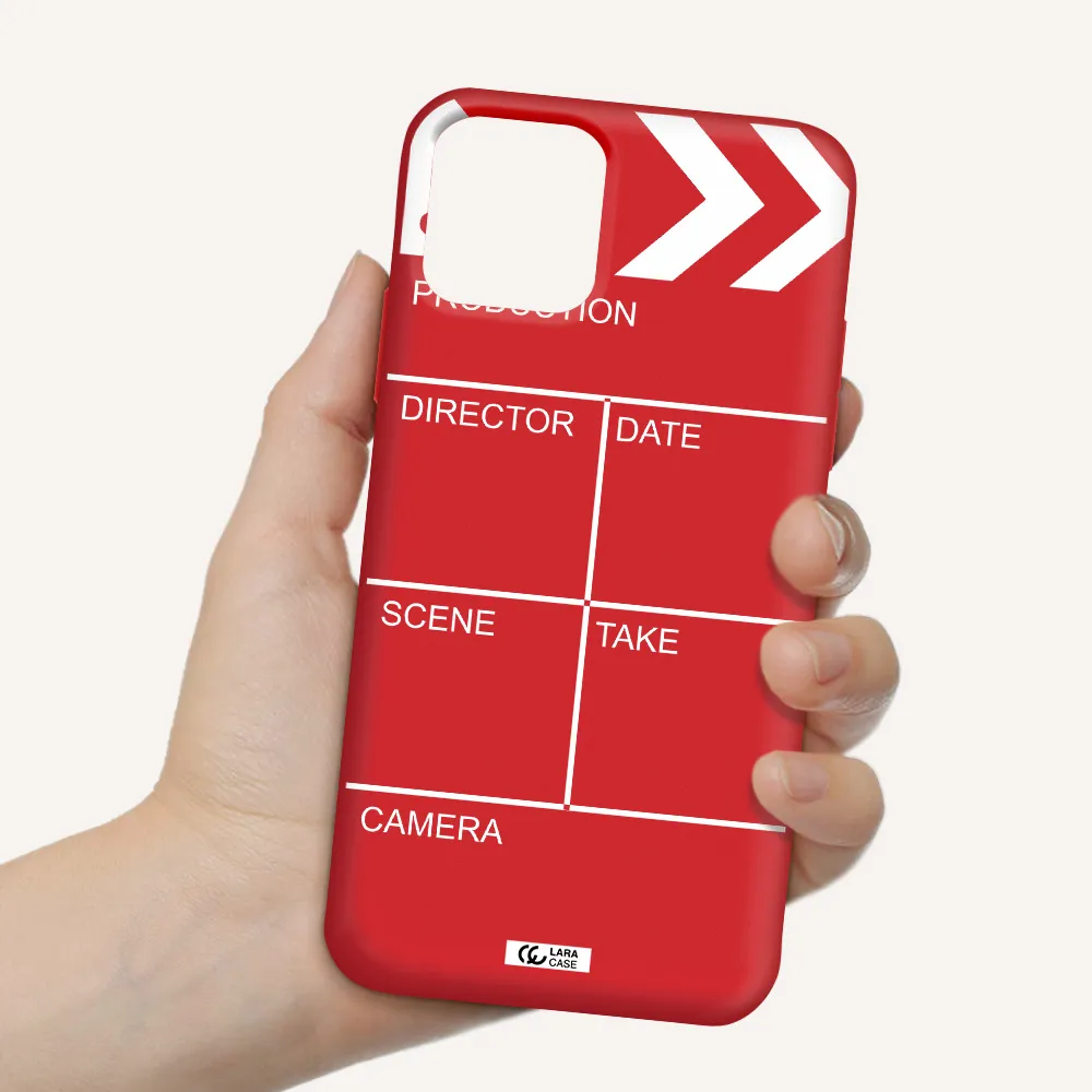 Clapperboard Apple iPhone 11 pro Silicone Imperial Red Case