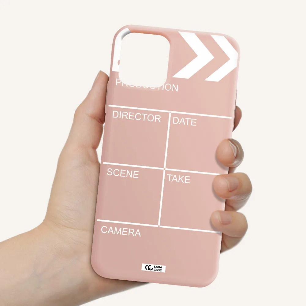 Clapperboard Apple iPhone 11 pro Silicone pastel pink Case