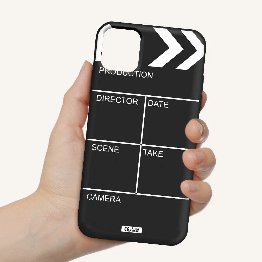 Clapperboard Apple iPhone 11 Silicone black Case