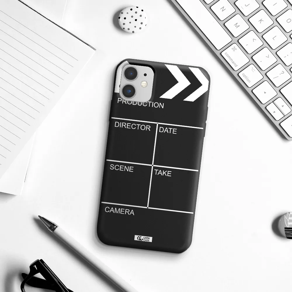 Clapperboard Apple iPhone 11 Silicone black Case