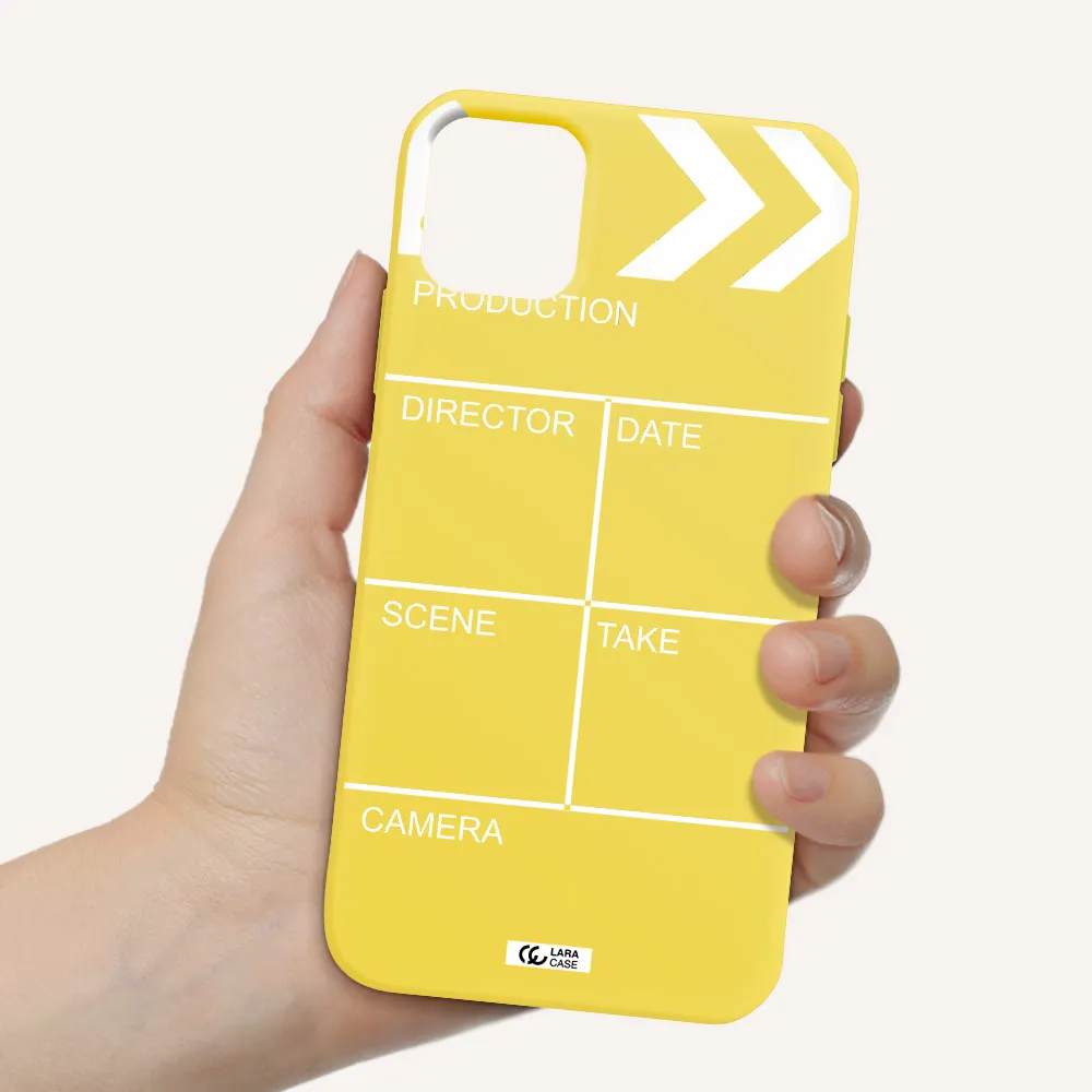Clapperboard Apple iPhone 11 Silicone canary yellow Case