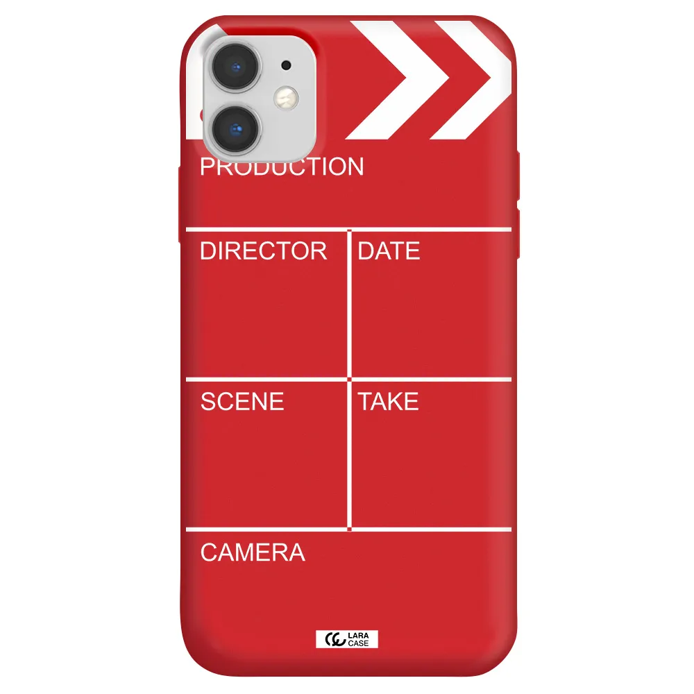 Clapperboard Apple iPhone 11 Silicone Imperial Red Case