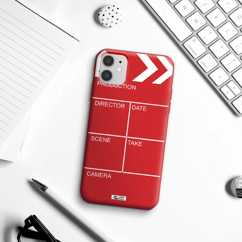 Clapperboard Apple iPhone 11 Silicone Imperial Red Case