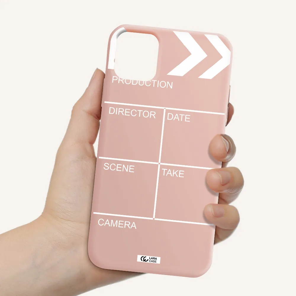 Clapperboard Apple iPhone 11 Silicone pastel pink Case