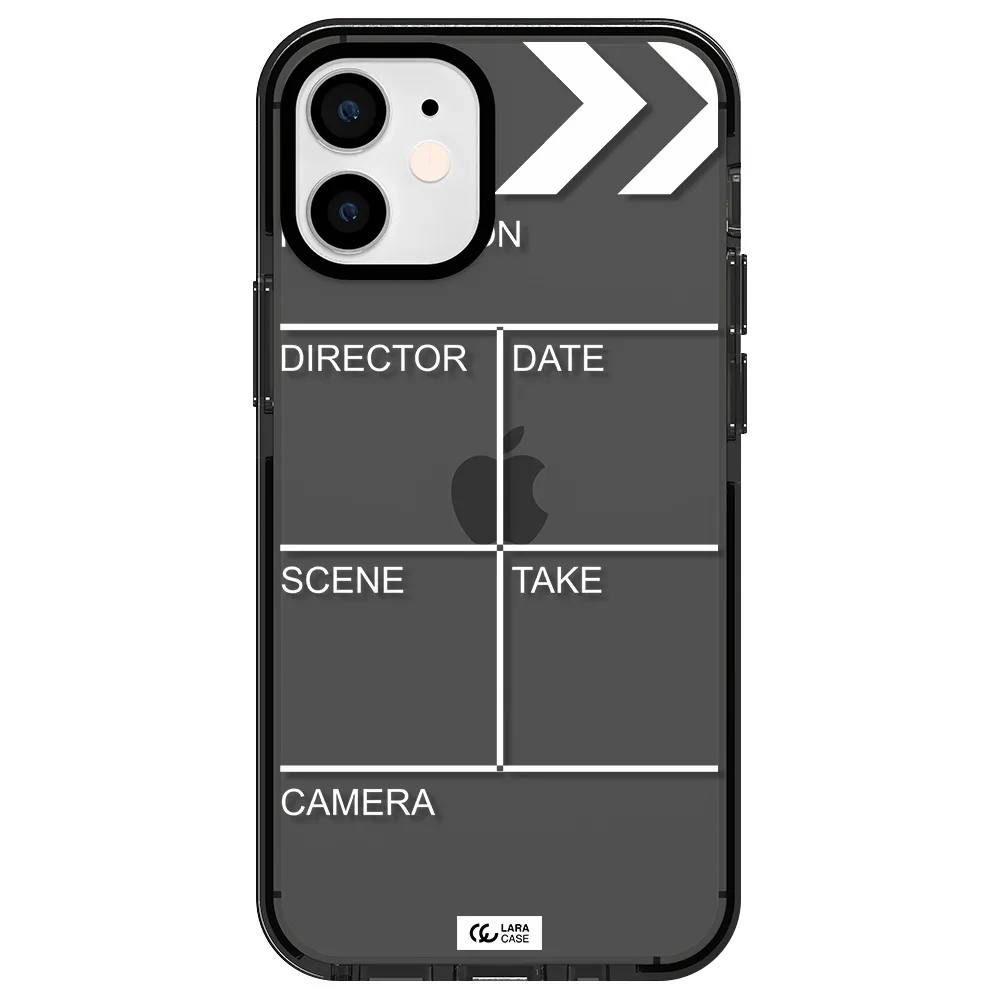 Clapperboard Apple iPhone 12 mini impact Smoke Black Case