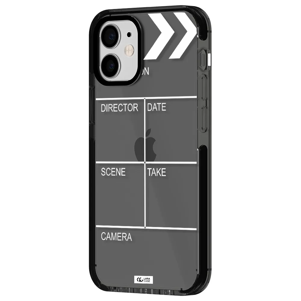 Clapperboard Apple iPhone 12 mini impact Smoke Black Case