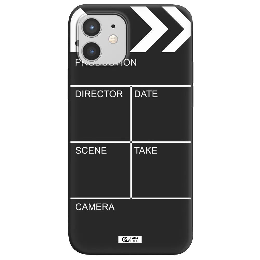 Clapperboard Apple iPhone 12 mini Silicone black Case