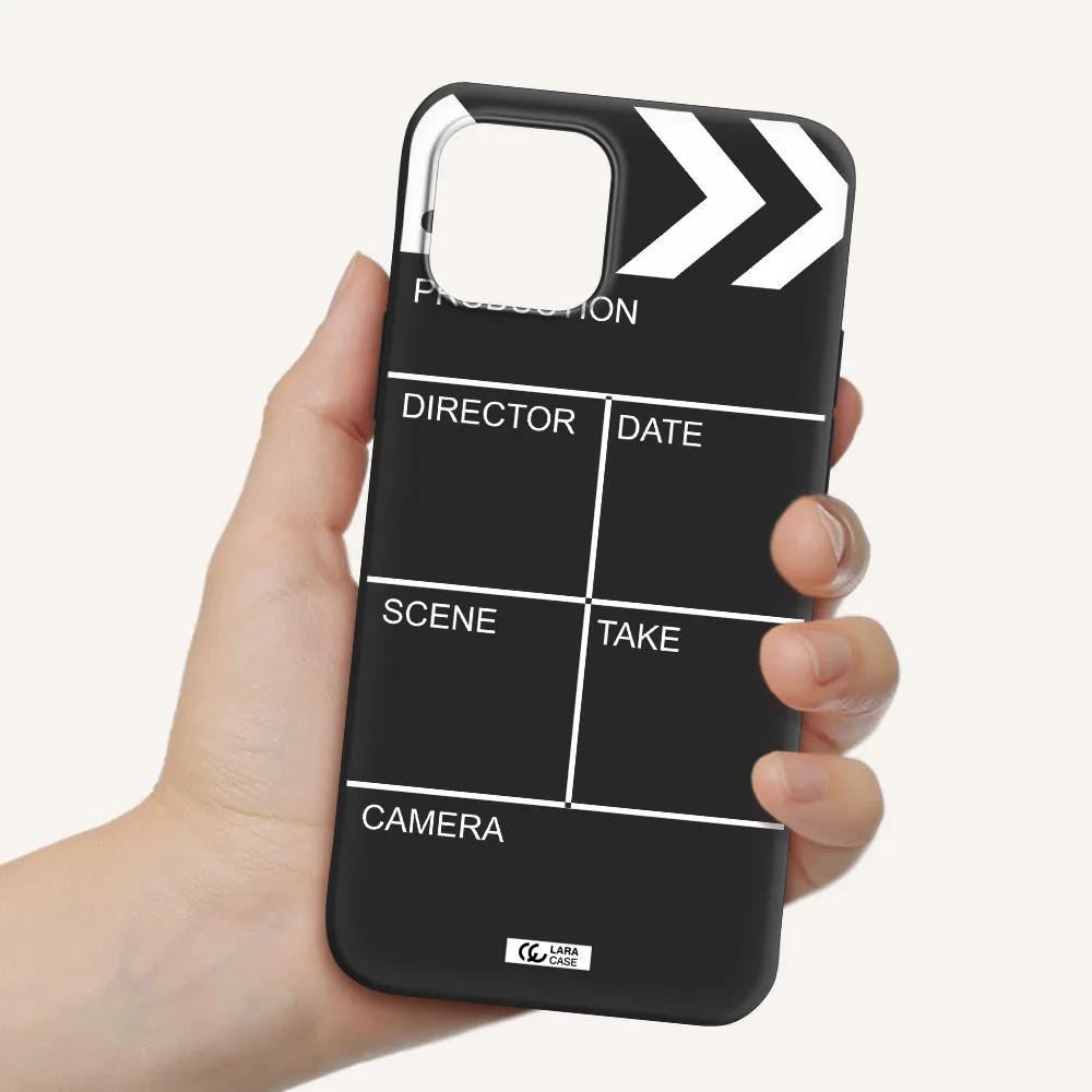 Clapperboard Apple iPhone 12 mini Silicone black Case