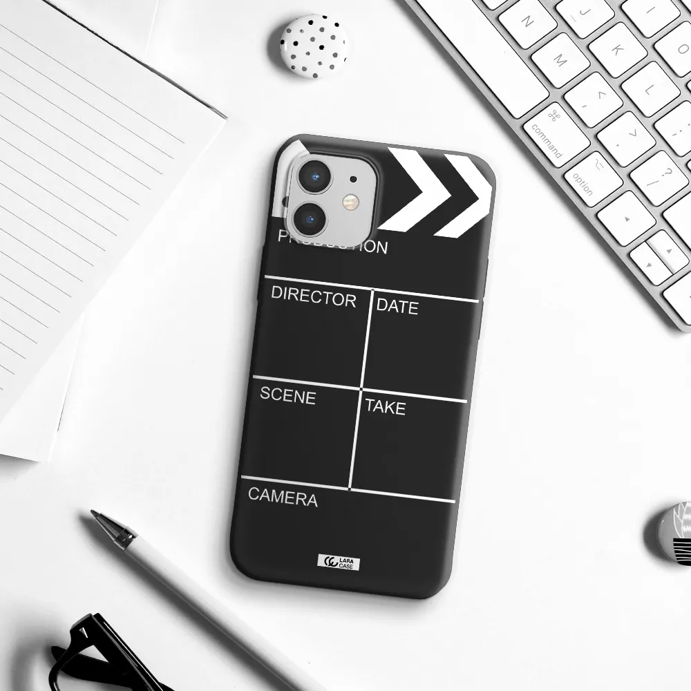 Clapperboard Apple iPhone 12 mini Silicone black Case
