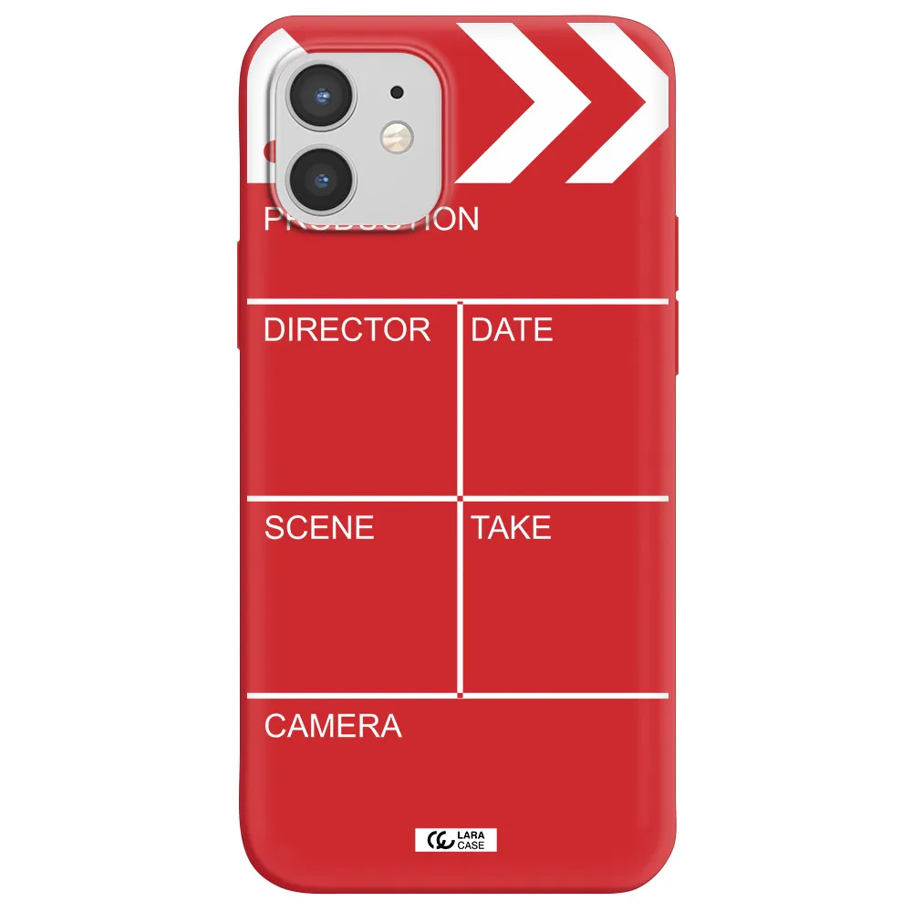 Clapperboard Apple iPhone 12 mini Silicone Imperial Red Case
