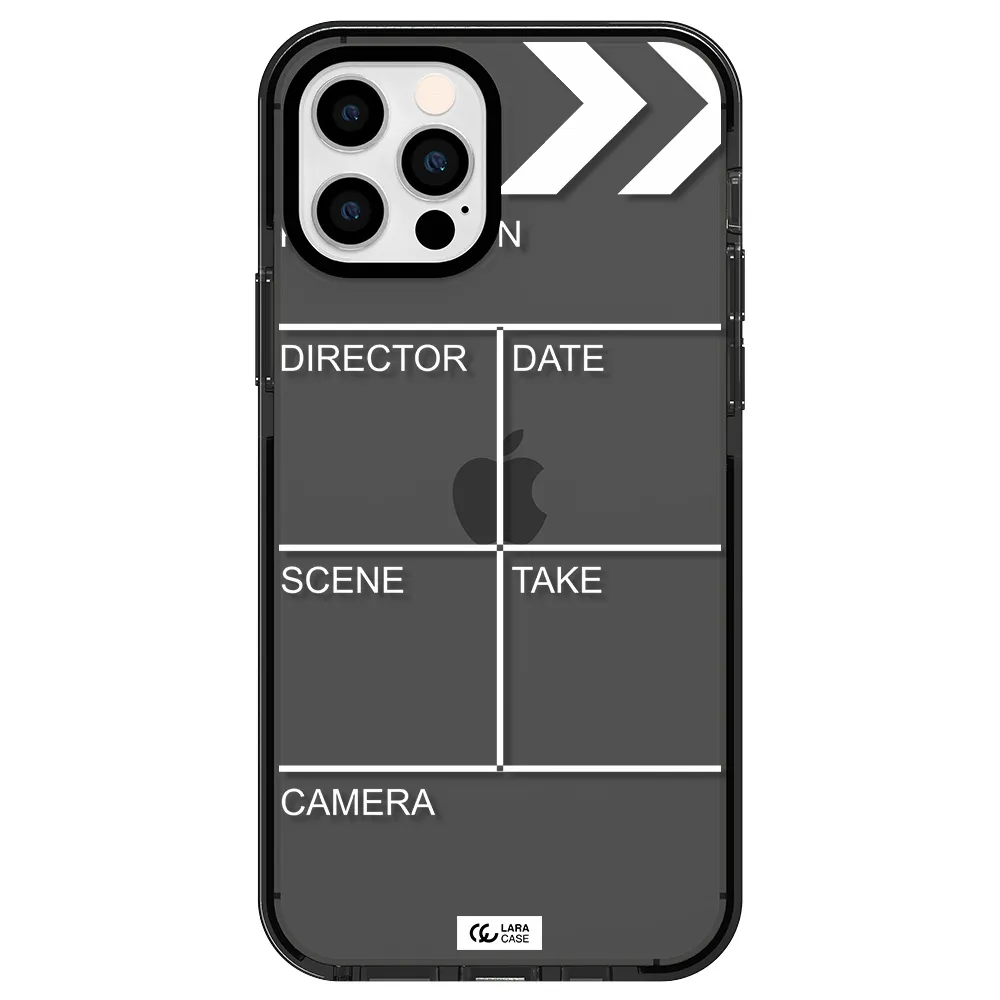 Clapperboard Apple iPhone 12 pro impact Smoke Black Case