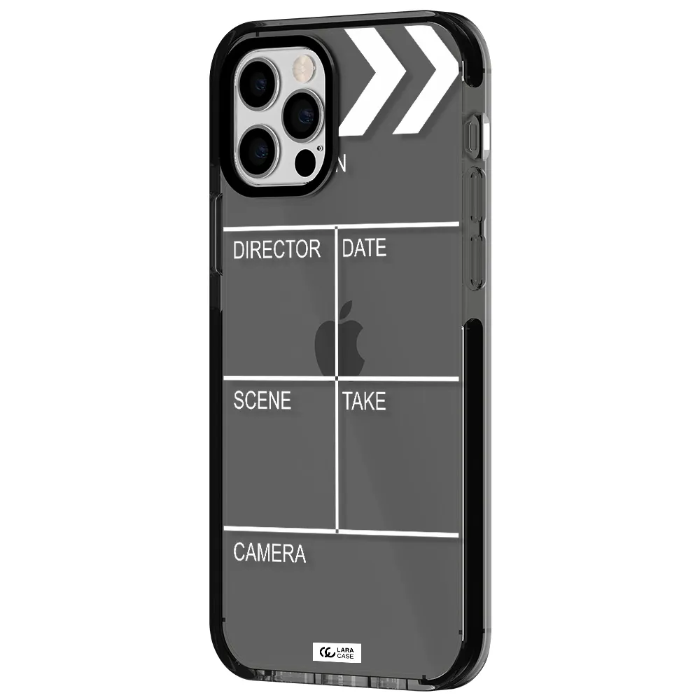Clapperboard Apple iPhone 12 pro impact Smoke Black Case