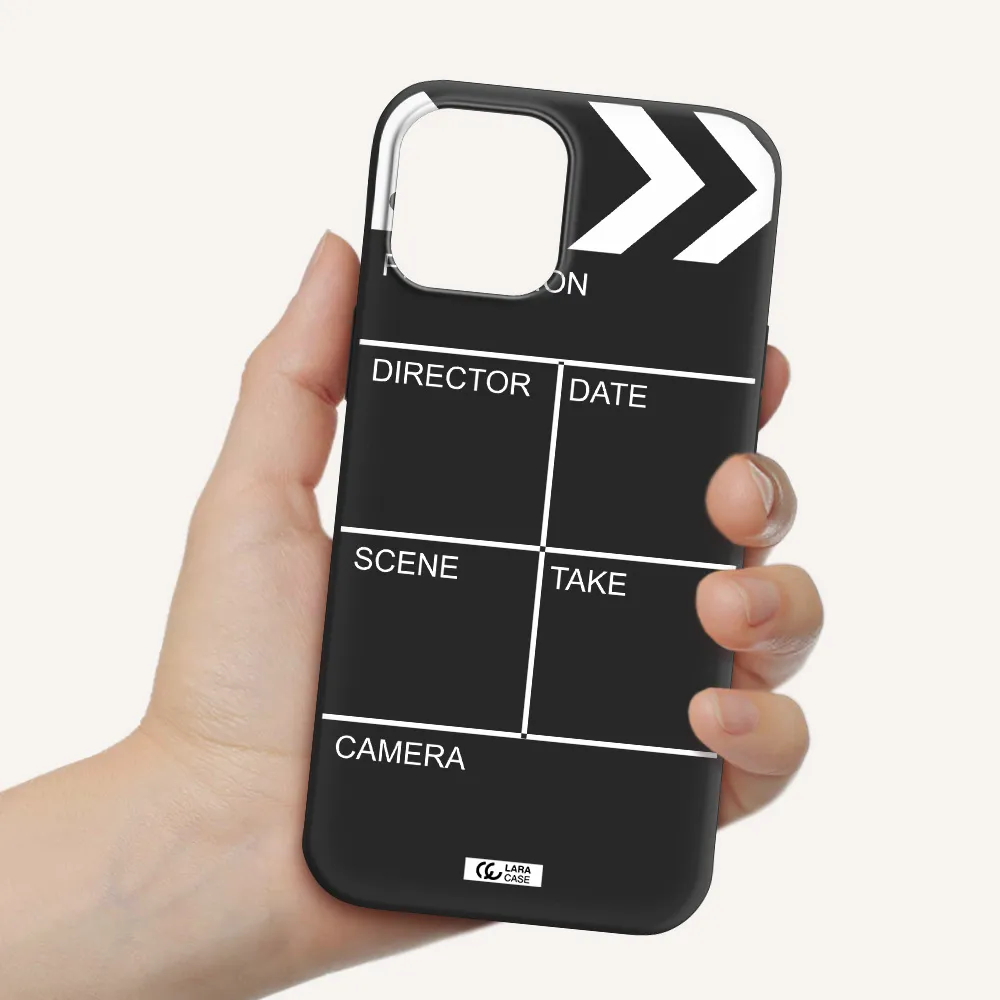 Clapperboard Apple iPhone 12 pro max Silicone black Case