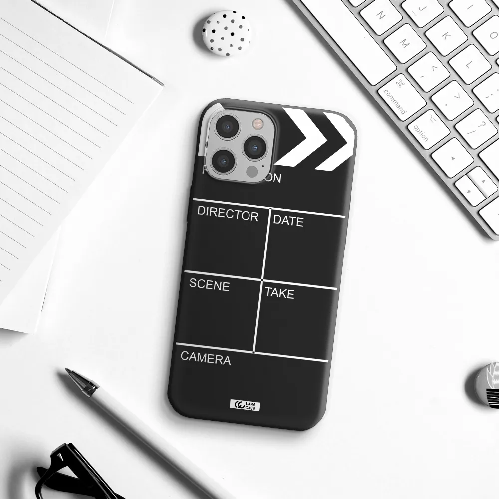Clapperboard Apple iPhone 12 pro max Silicone black Case