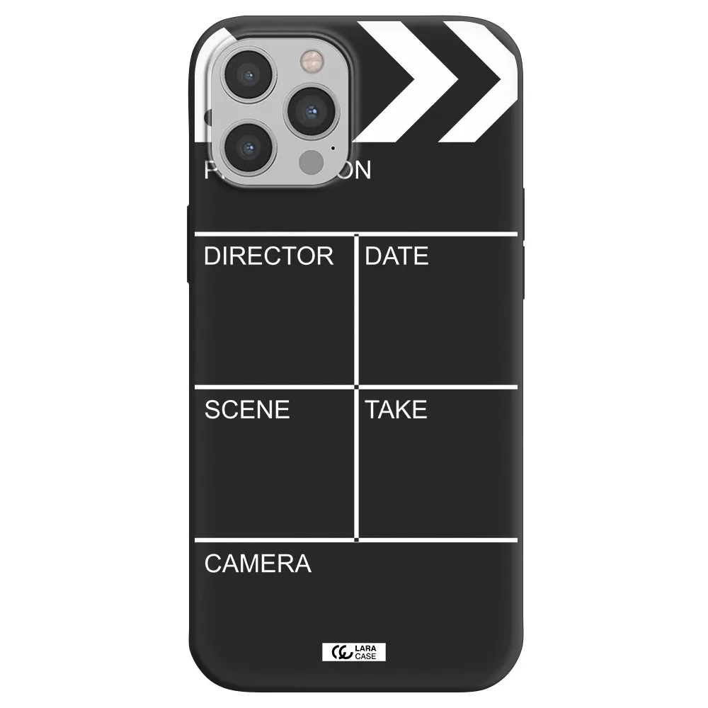 Clapperboard Apple iPhone 12 pro Silicone black Case