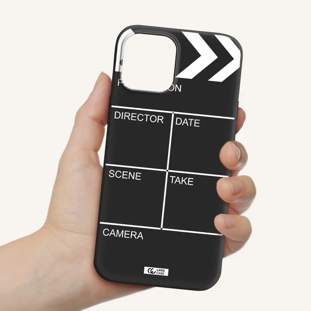 Clapperboard Apple iPhone 12 pro Silicone black Case