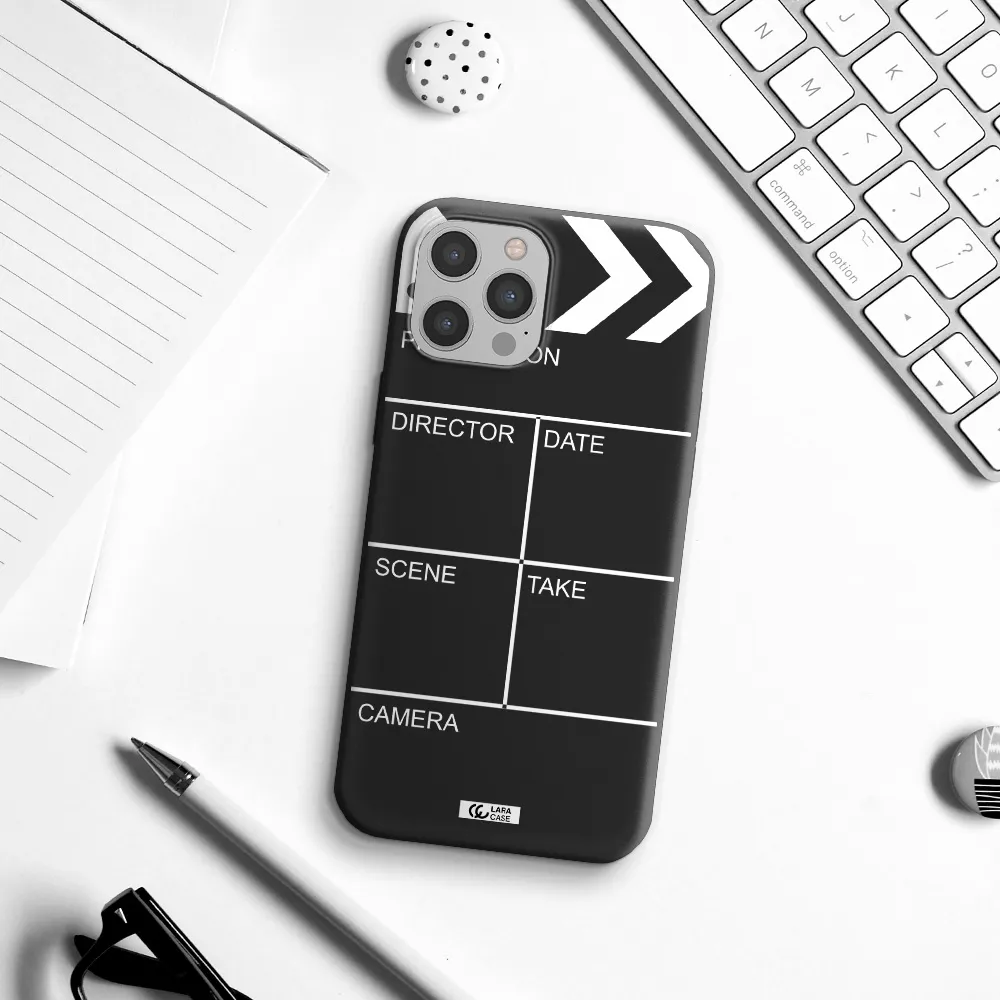 Clapperboard Apple iPhone 12 pro Silicone black Case