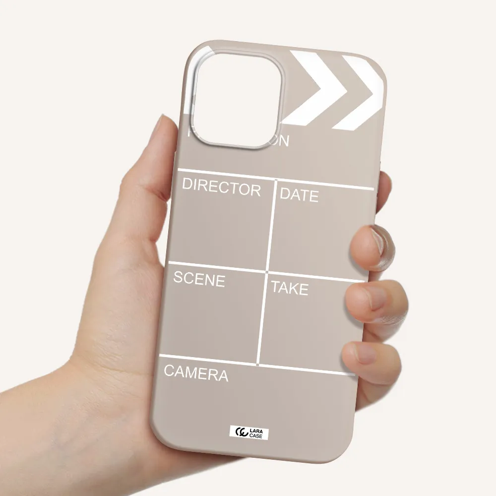 Clapperboard Apple iPhone 12 pro Silicone Stone Case