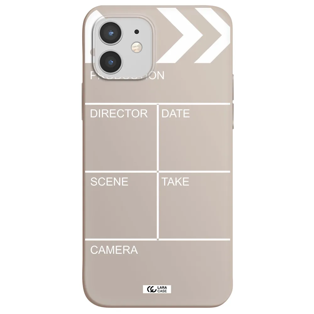 Clapperboard Apple iPhone 12 Silicone Stone Case