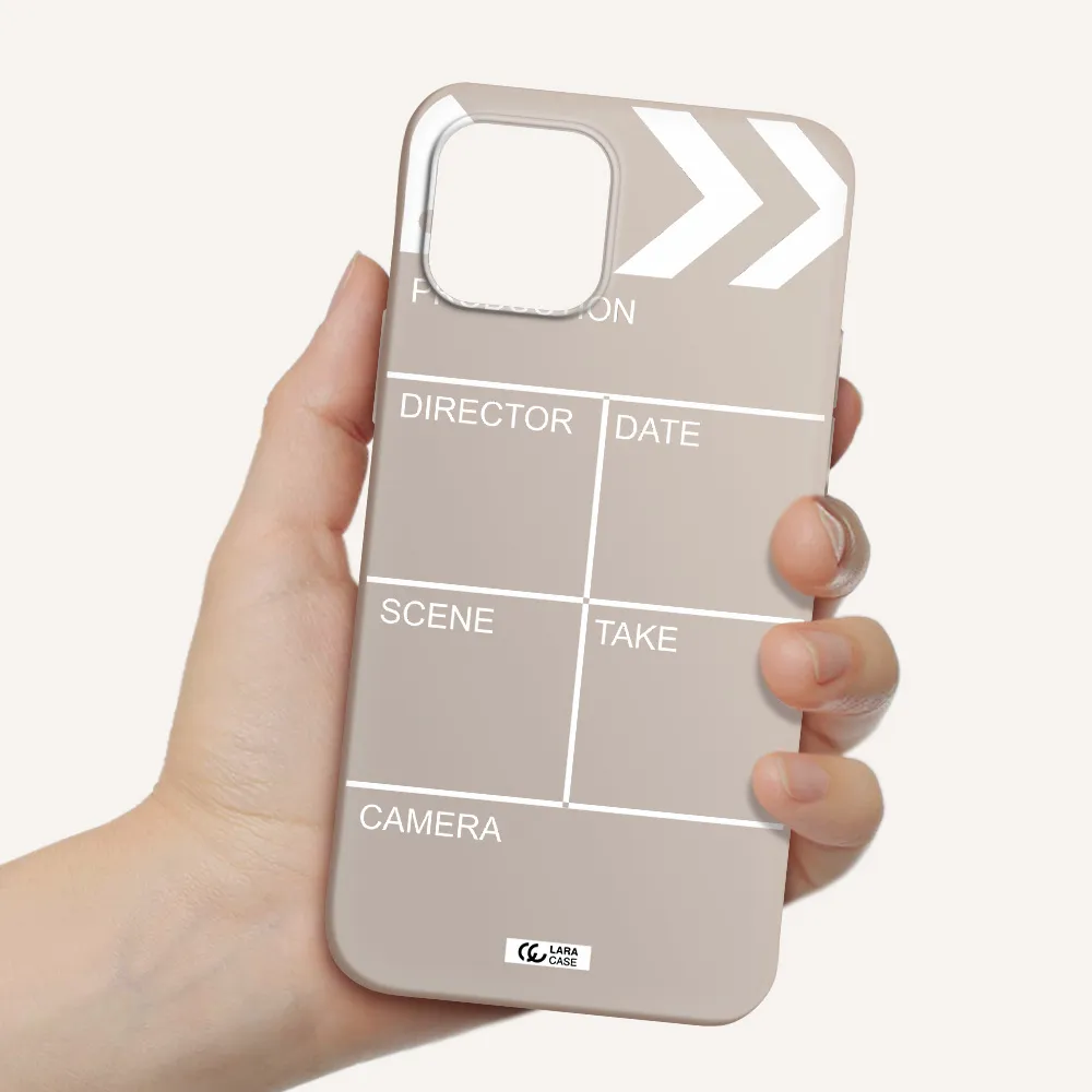 Clapperboard Apple iPhone 12 Silicone Stone Case
