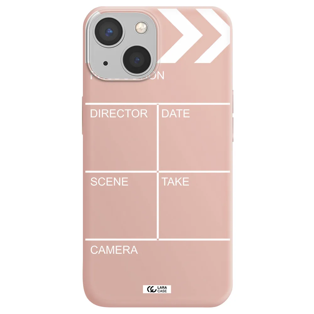 Clapperboard Apple iPhone 13 mini Silicone pastel pink Case