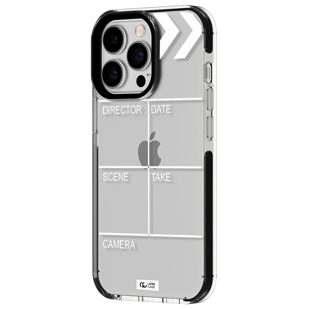 Clapperboard Apple iPhone 13 Pro impact black border Case
