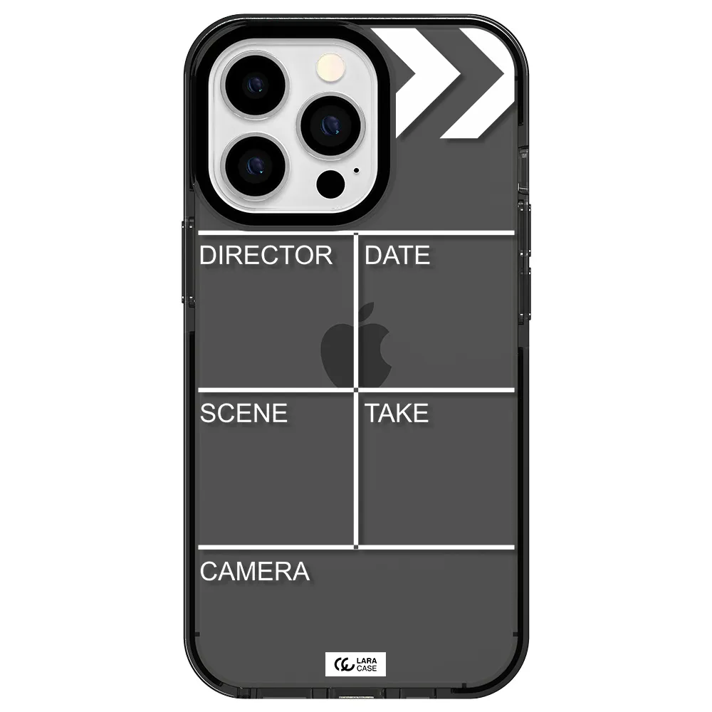Clapperboard Apple iPhone 13 Pro impact Smoke Black Case