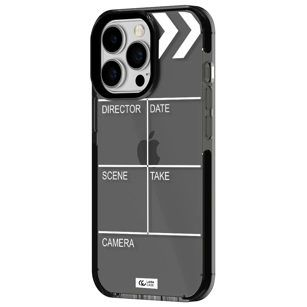 Clapperboard Apple iPhone 13 Pro impact Smoke Black Case