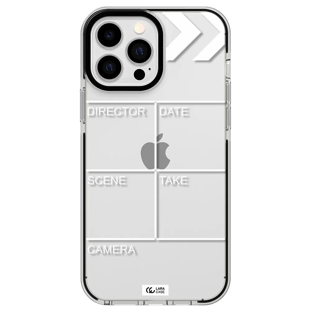 Clapperboard Apple iPhone 13 Pro Max impact black border Case