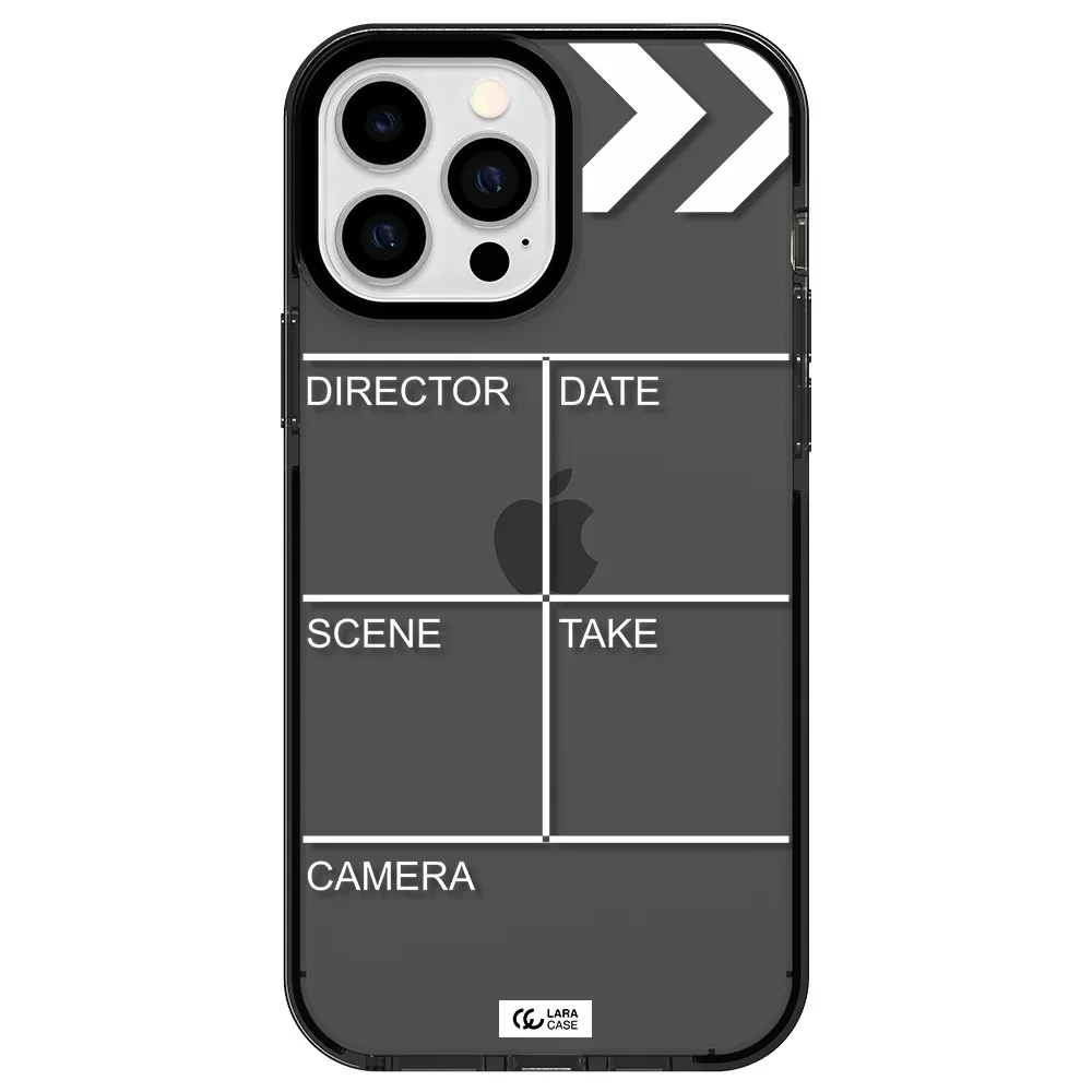 Clapperboard Apple iPhone 13 Pro Max impact Smoke Black Case