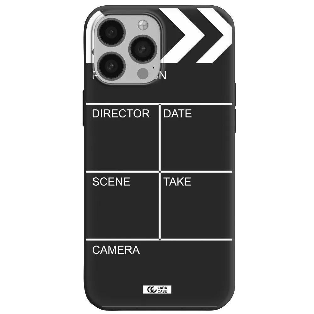 Clapperboard Apple iPhone 13 Pro Max Silicone black Case