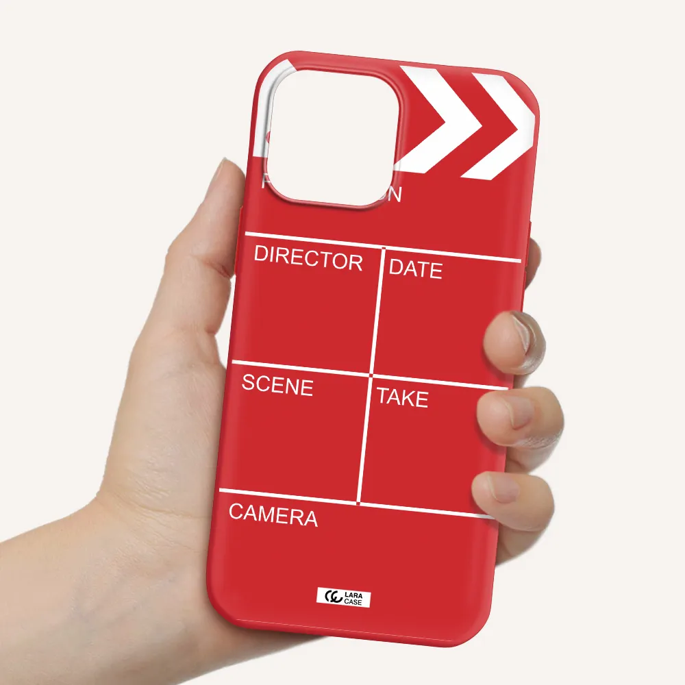 Clapperboard Apple iPhone 13 Pro Max Silicone Imperial Red Case